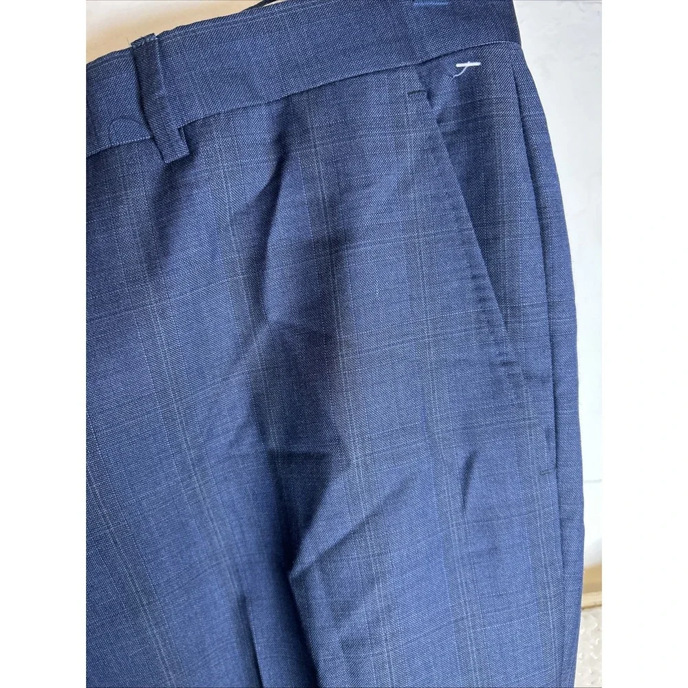 Ermenegildo Zegna Traveller Mens Blue Wool Suit Coat And‎ Pants Sz 46R Mod Fit